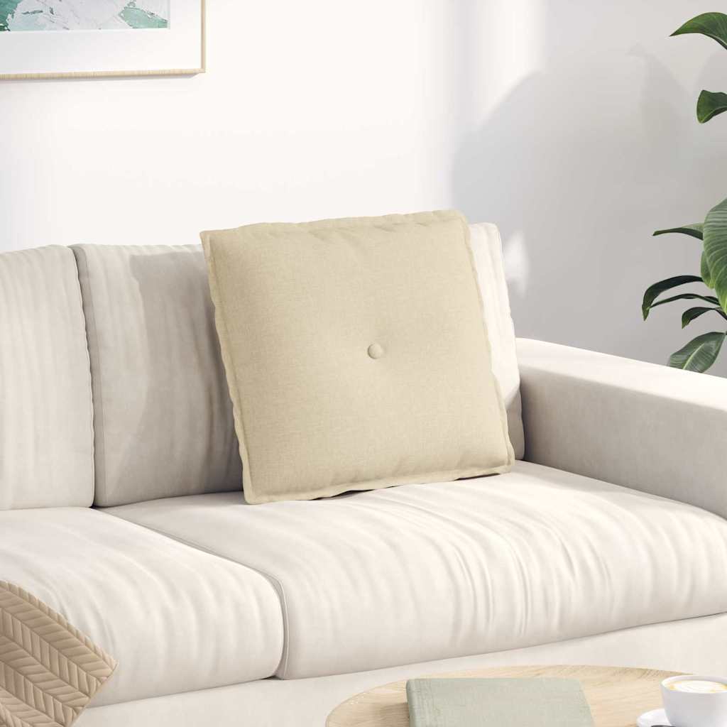 Vidaxx Rückenkissen Creme 50 x 19 x 45 cm Stoff