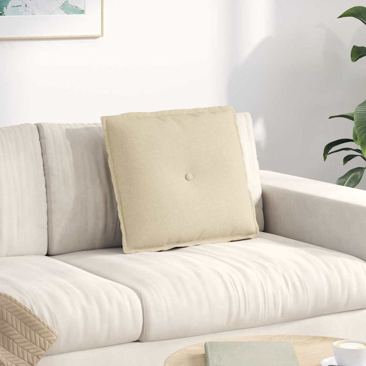 Vidaxx Rückenkissen Creme 50 x 19 x 45 cm Stoff