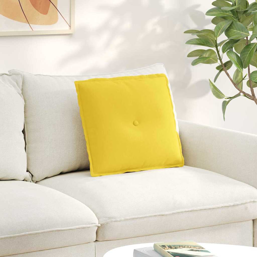 Vidaxx Rückenkissen hellgelb 50 x 19 x 45 cm Stoff