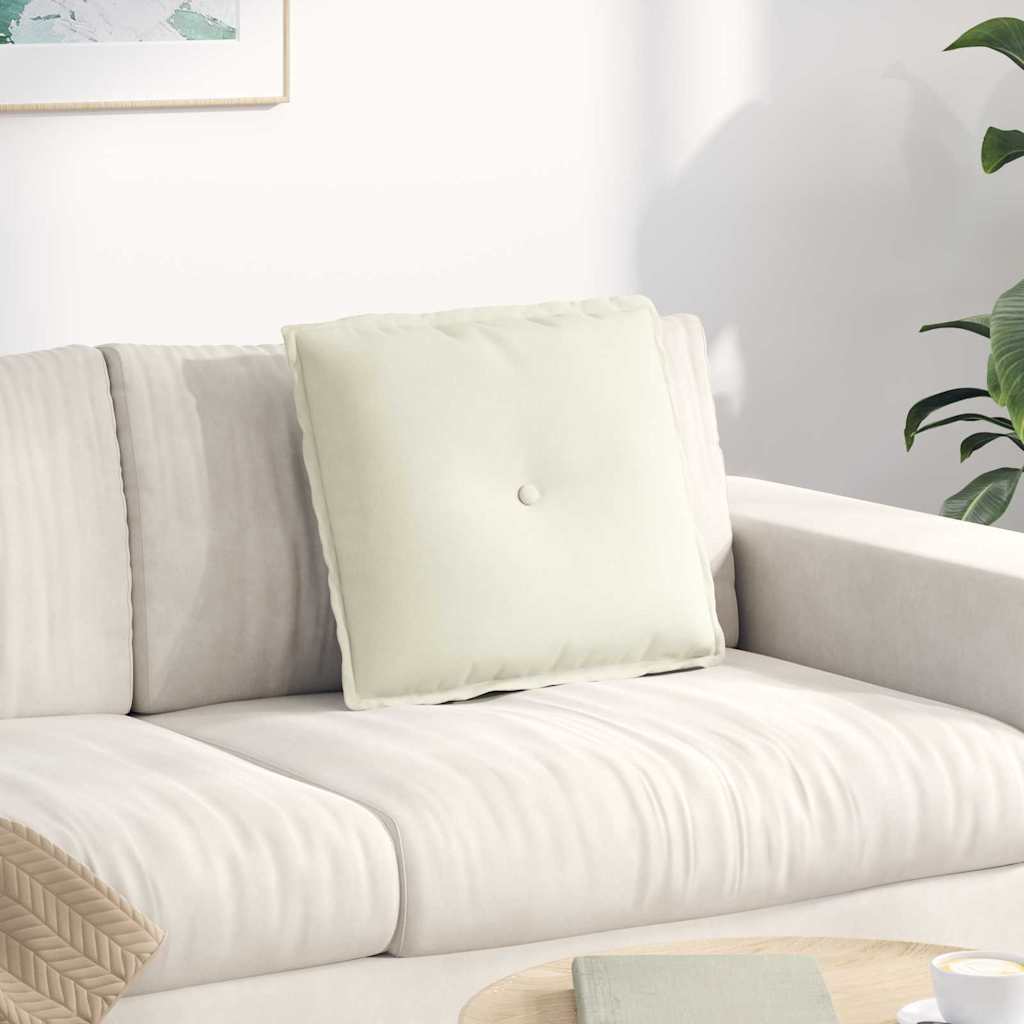 Vidaxx Rückenkissen Creme 50 x 45 cm Cordstoff