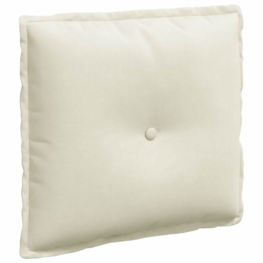 Vidaxx Rückenkissen Creme 50 x 45 cm Cordstoff