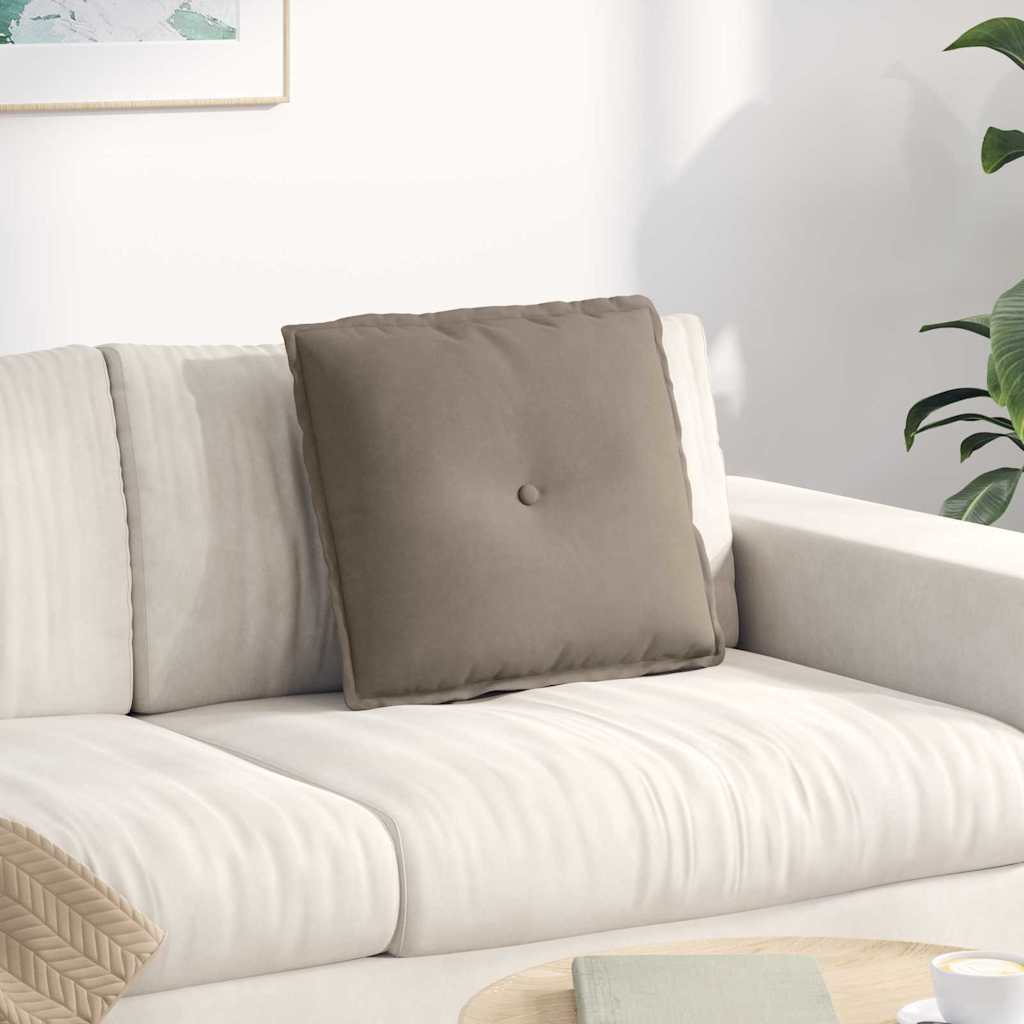 Vidaxx Rückenkissen Taupe 50 x 45 cm aus Mikrofaserstoff
