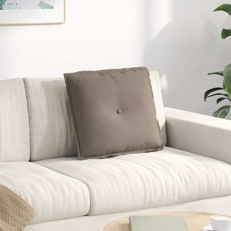 Vidaxx Rückenkissen Taupe 50 x 45 cm aus Mikrofaserstoff