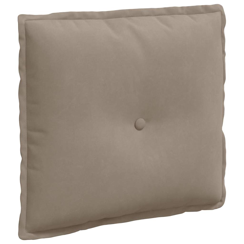 Vidaxx Rückenkissen Taupe 50 x 45 cm aus Mikrofaserstoff