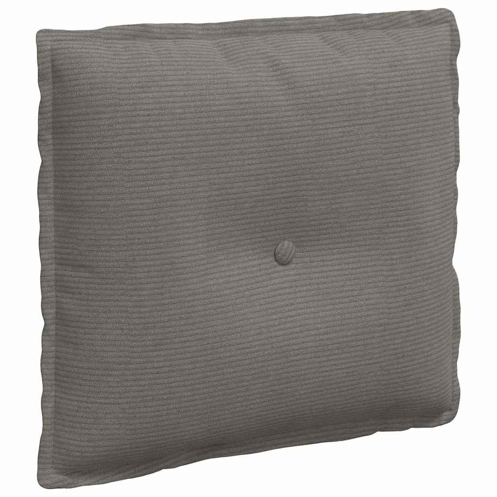 Vidaxx Rückenkissen hellgrau 50 x 45 cm Cordstoff