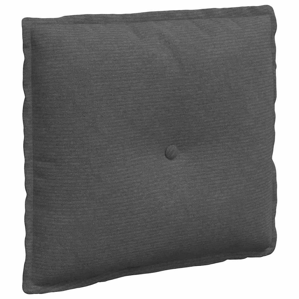 Vidaxx Rückenkissen dunkelgrau 50 x 45 cm Cordstoff