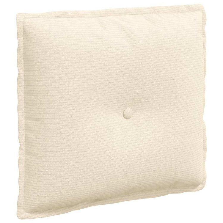 Vidaxx Rückenkissen Creme 50 x 45 cm Cordstoff