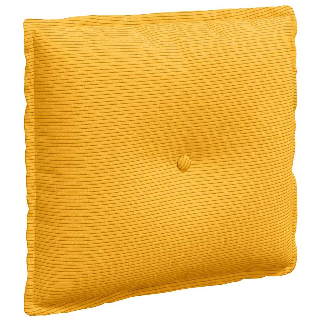 Vidaxx Rückenkissen Hellgelb 50 x 45 cm Cordstoff