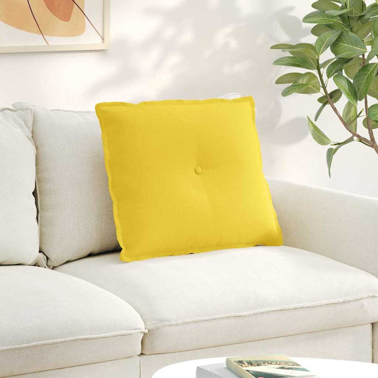 Vidaxx Rückenkissen Hellgelb 60 x 19 x 50 cm Stoff
