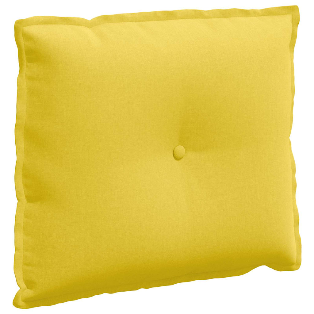 Vidaxx Rückenkissen Hellgelb 60 x 19 x 50 cm Stoff