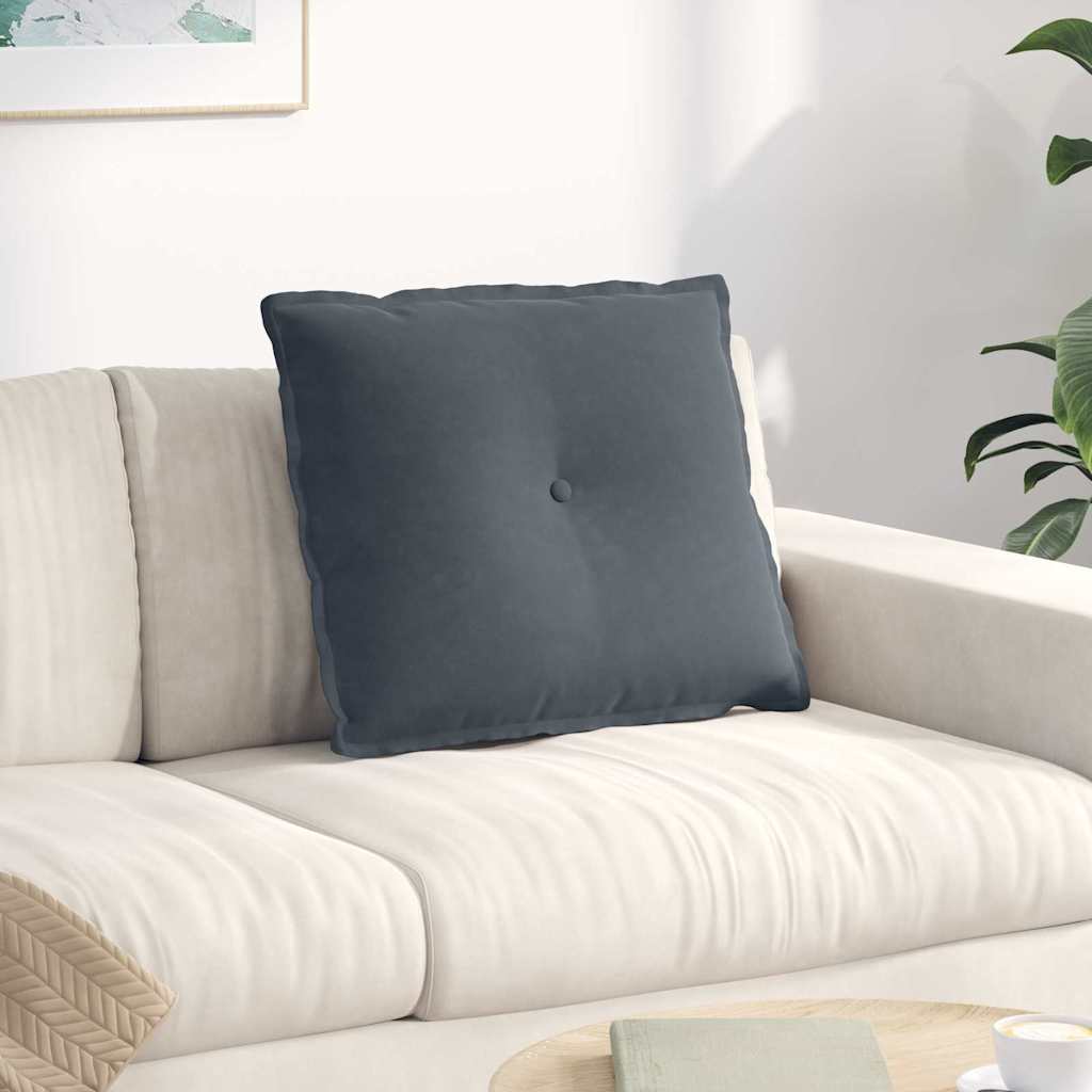 Vidaxx Rückenkissen dunkelgrau 60 x 50 cm Cordstoff