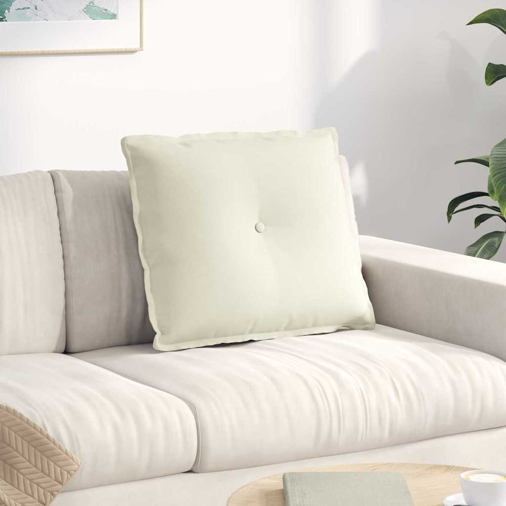 Vidaxx Rückenkissen Creme 60 x 50 cm Cordstoff