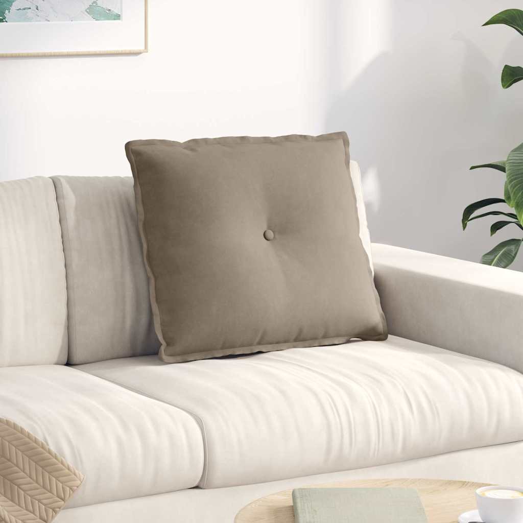Vidaxx Rückenkissen Taupe 60 x 50 cm aus Mikrofaserstoff