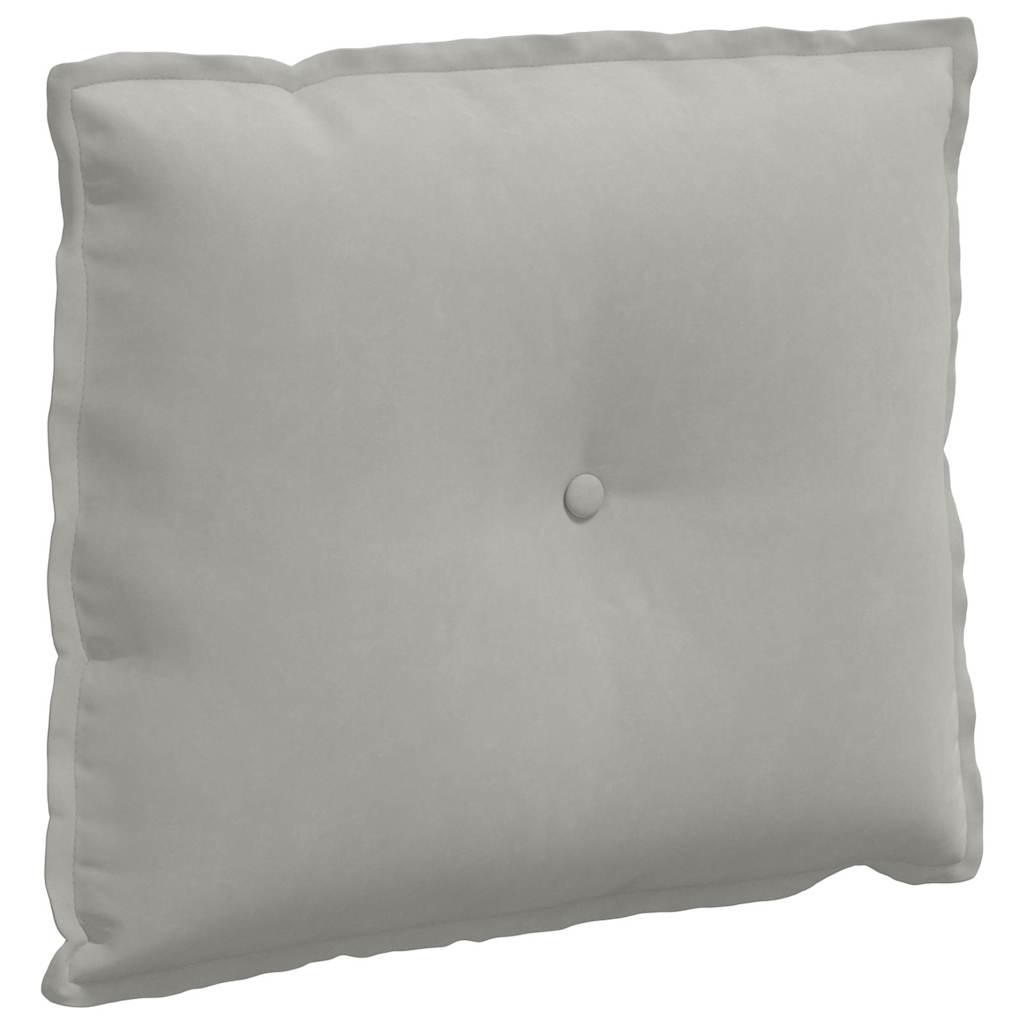 Vidaxx Rückenkissen hellgrau 60 x 50 cm aus Mikrofaserstoff