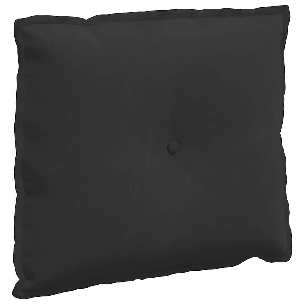 Vidaxx Rückenkissen schwarz 60 x 50 cm aus Mikrofaserstoff