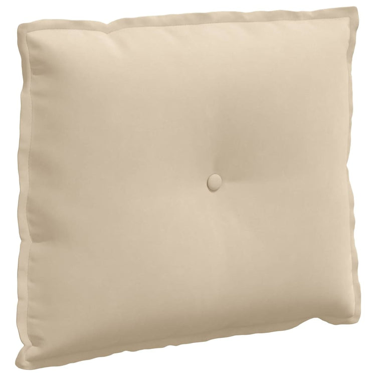 Vidaxx Rückenkissen Creme 60 x 50 cm aus Mikrofaserstoff
