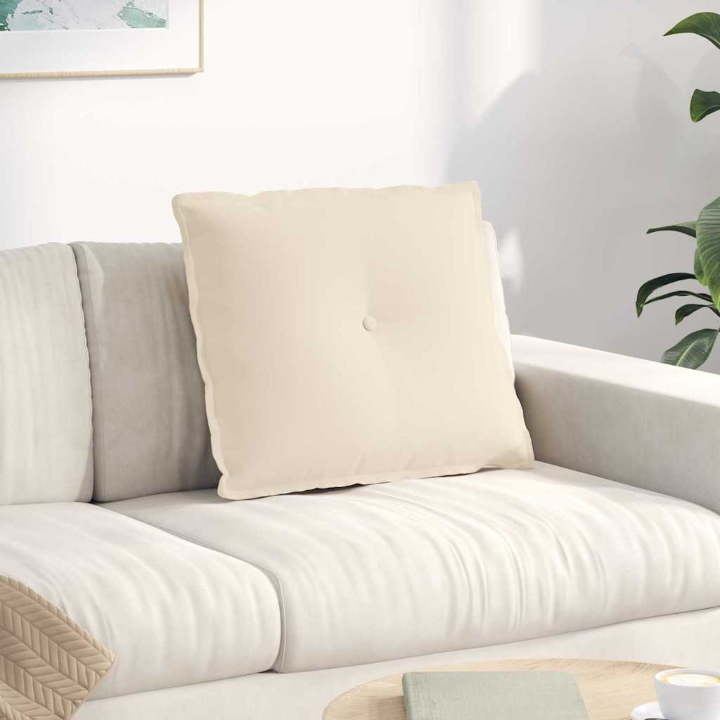Vidaxx Rückenkissen Beige 60 x 50 cm aus Mikrofaserstoff
