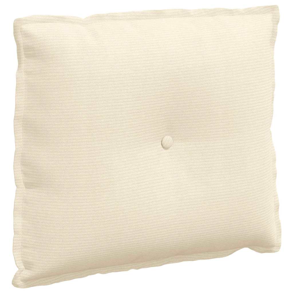 Vidaxx Rückenkissen Creme 60 x 50 cm Cordstoff