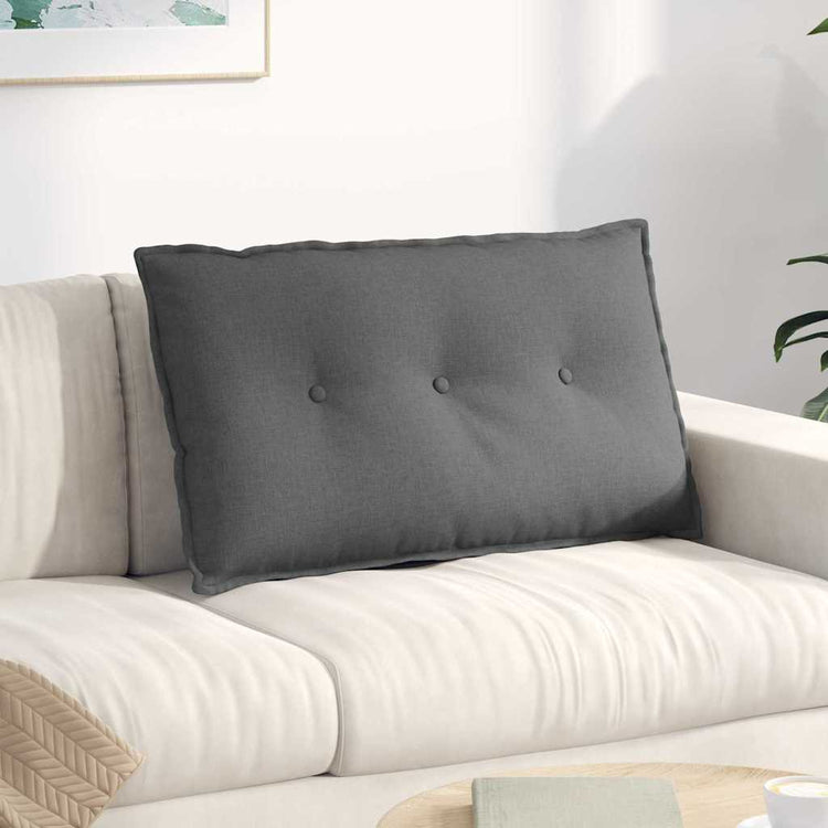 Vidaxx Rückenkissen dunkelgrau 80 x 19 x 50 cm Stoff
