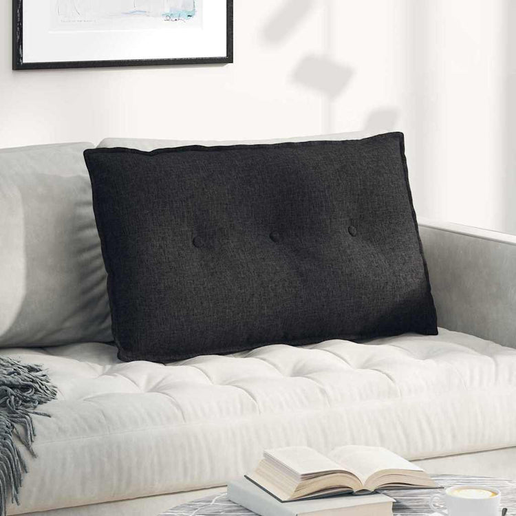 Vidaxx Rückenkissen schwarz 80 x 19 x 50 cm Stoff
