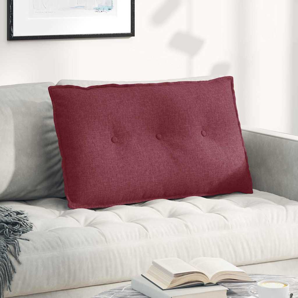Vidaxx Rückenkissen weinrot 80 x 19 x 50 cm Stoff