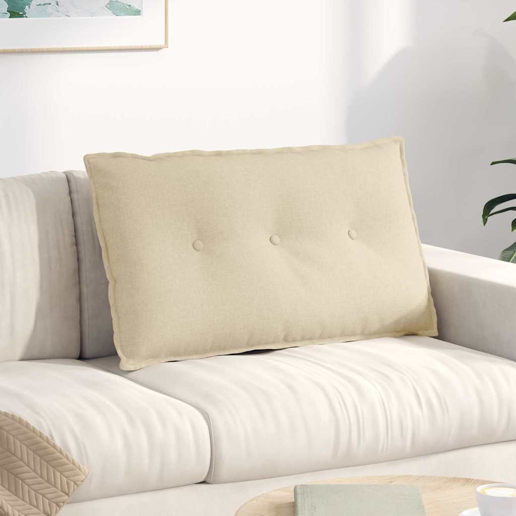 Vidaxx Rückenkissen Creme 80 x 19 x 50 cm Stoff