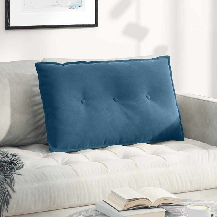 Vidaxx Rückenkissen blau 80 x 50 cm Cordstoff