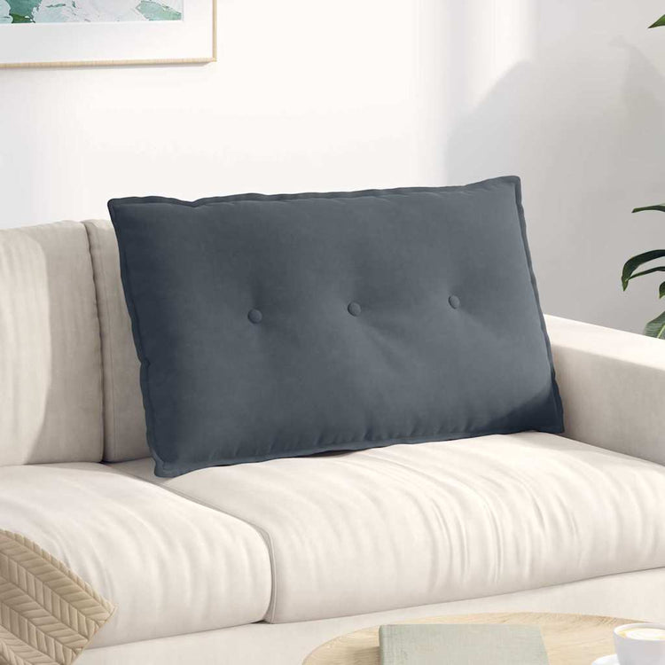 Vidaxx Rückenkissen dunkelgrau 80 x 50 cm Cordstoff