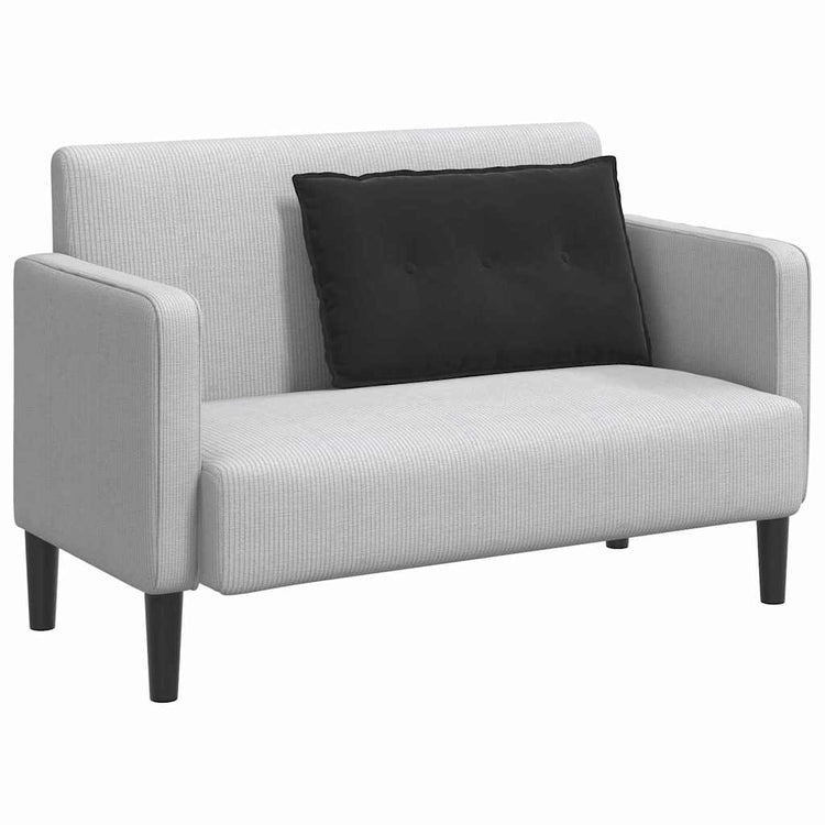 Vidaxx Rückenkissen schwarz 80 x 50 cm Cordstoff