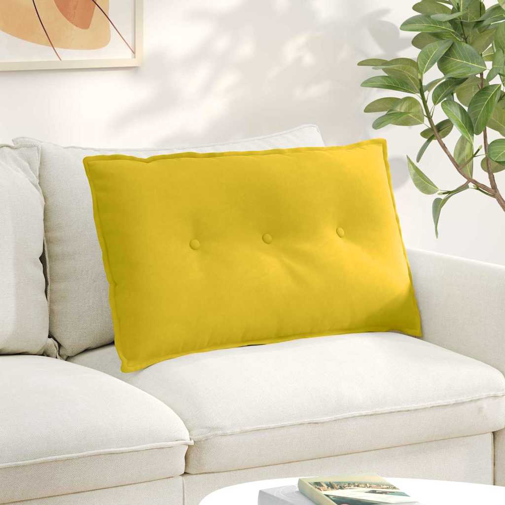 Vidaxx Rückenkissen gelb 80 x 50 cm Cordstoff