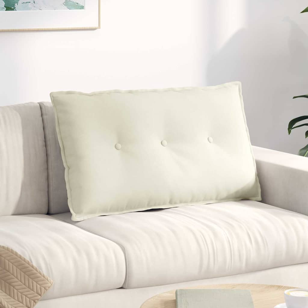 Vidaxx Rückenkissen Creme 80 x 50 cm Cordstoff