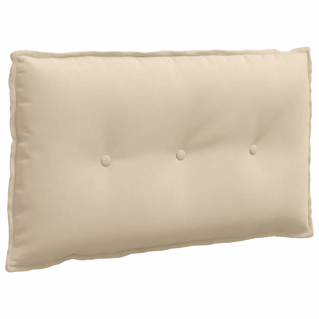Vidaxx Rückenkissen Creme 80 x 50 cm aus Mikrofaserstoff