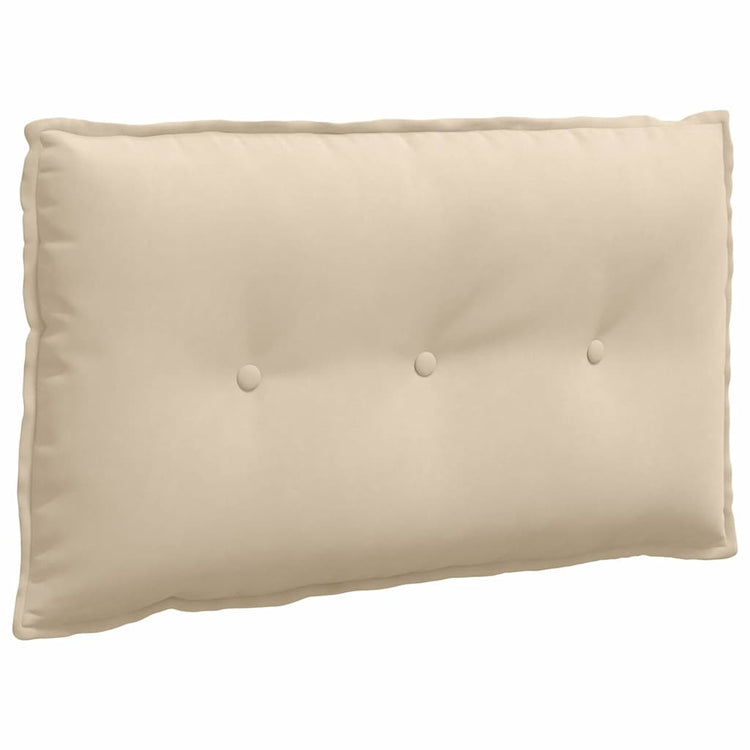 Vidaxx Rückenkissen Creme 80 x 50 cm aus Mikrofaserstoff