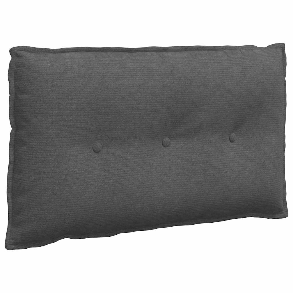 Vidaxx Rückenkissen dunkelgrau 80 x 50 cm Cordstoff