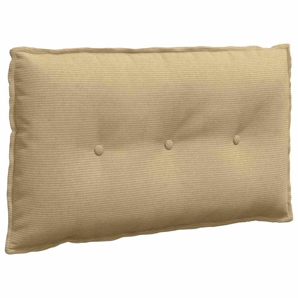 Vidaxx Rückenkissen grau grün 80 x 50 cm Cordstoff