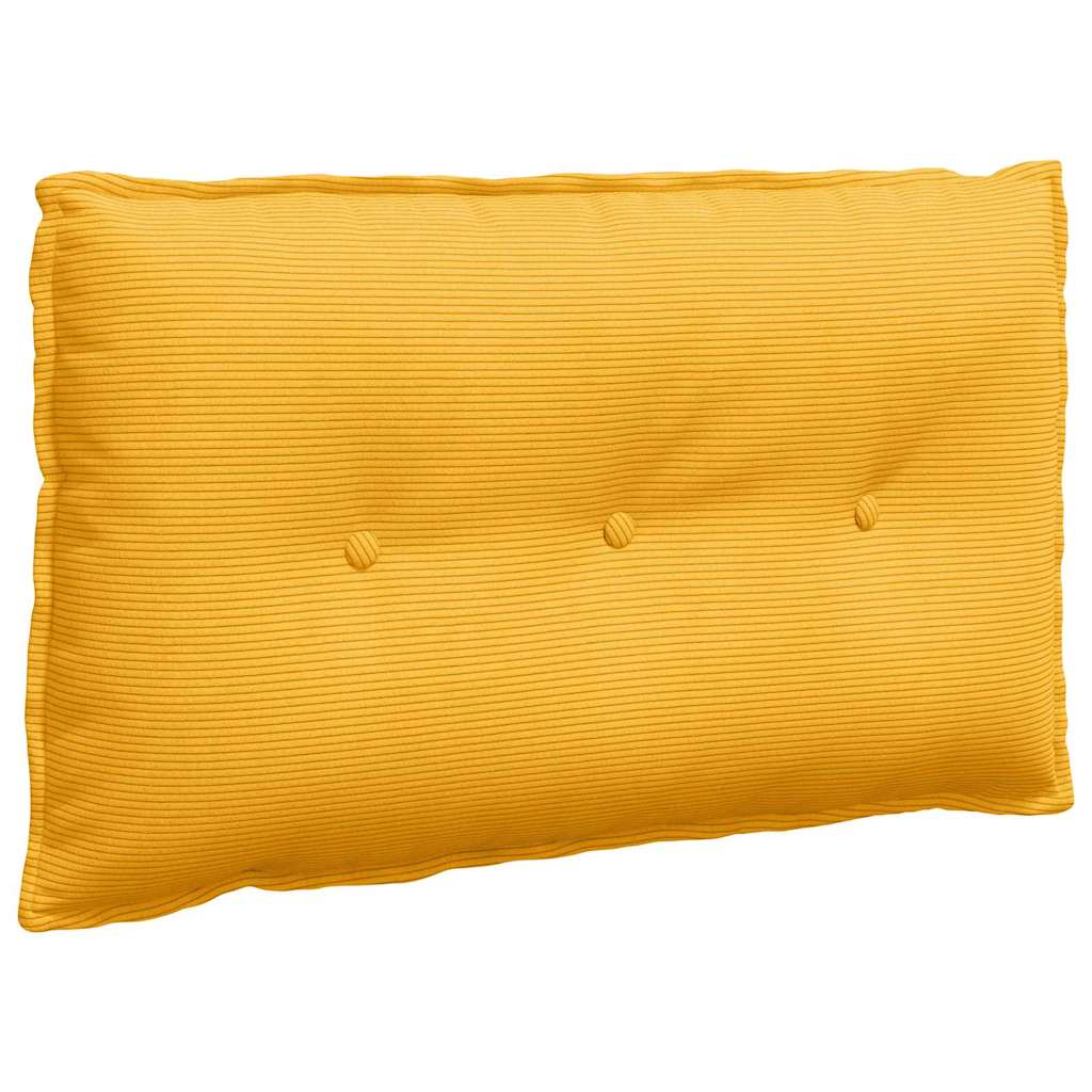 Vidaxx Rückenkissen Hellgelb 80 x 50 cm Cordstoff