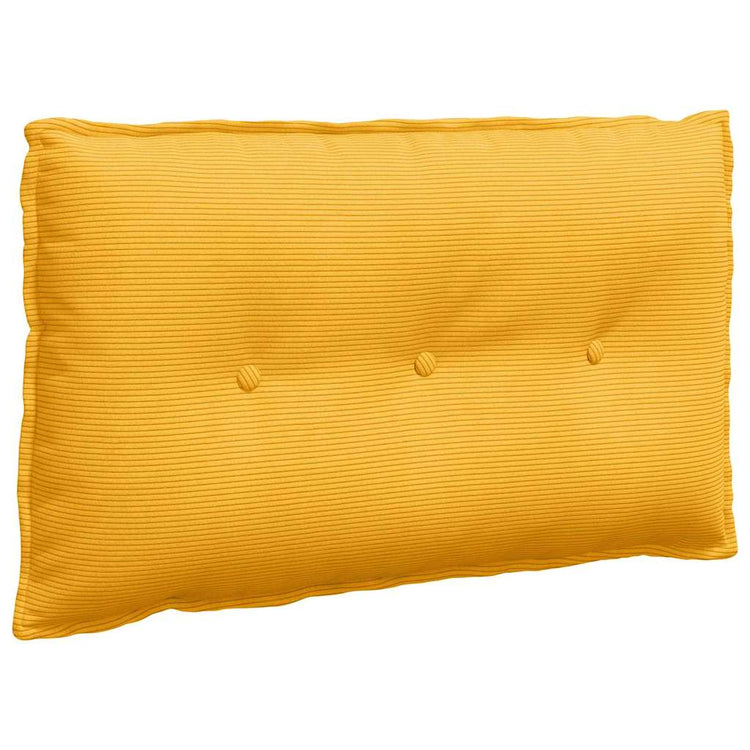 Vidaxx Rückenkissen Hellgelb 80 x 50 cm Cordstoff