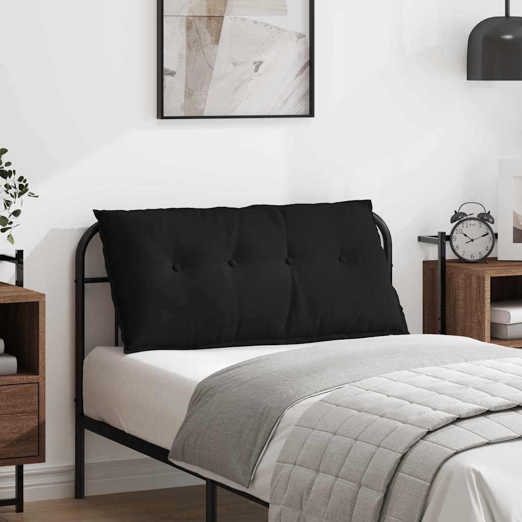 VidaXL Rückenkissen Schwarz 100 x 50 cm Mikrofaserstoff