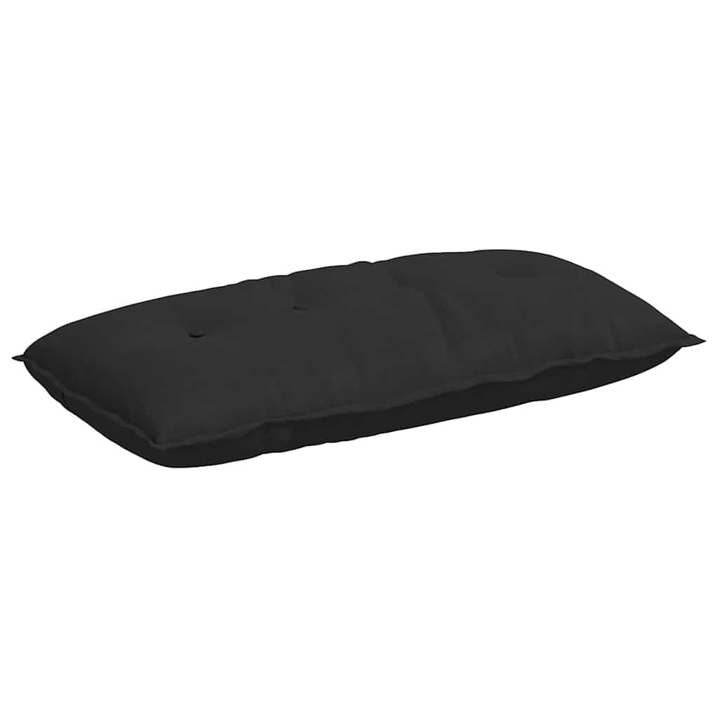 VidaXL Rückenkissen Schwarz 100 x 50 cm Mikrofaserstoff