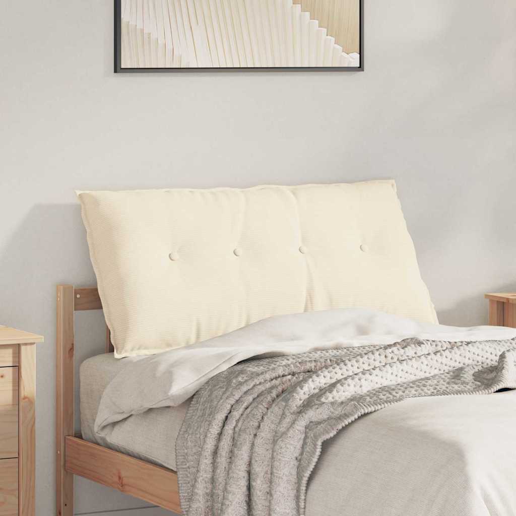 Vidaxx Rückenkissen Creme 100 x 50 cm Cordstoff