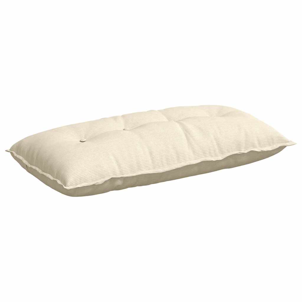 Vidaxx Rückenkissen Creme 100 x 50 cm Cordstoff