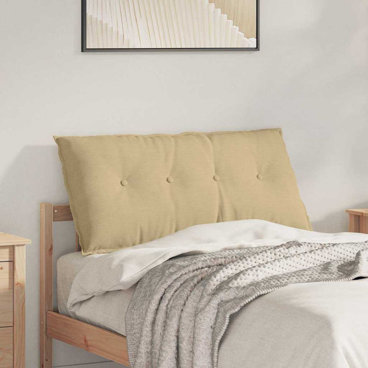 Vidaxx Rückenkissen grau grün 100 x 50 cm Cordstoff