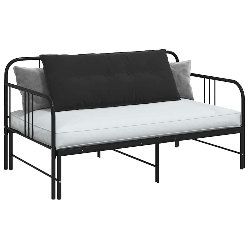 Vidaxx Rückenkissen schwarz 120 x 50 cm Cordstoff