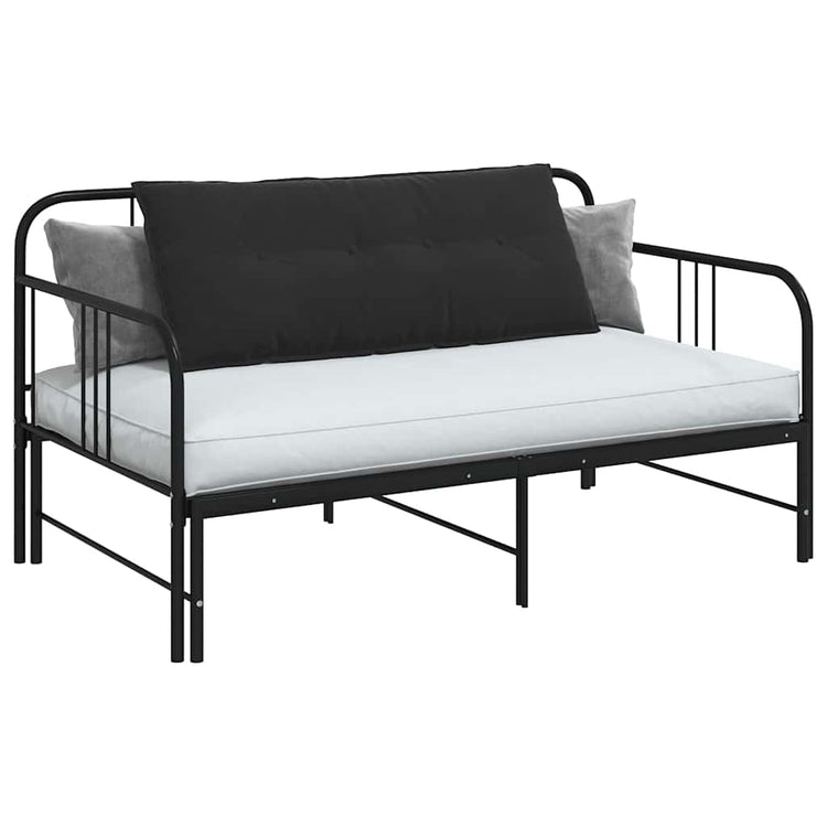 Vidaxx Rückenkissen schwarz 120 x 50 cm Cordstoff