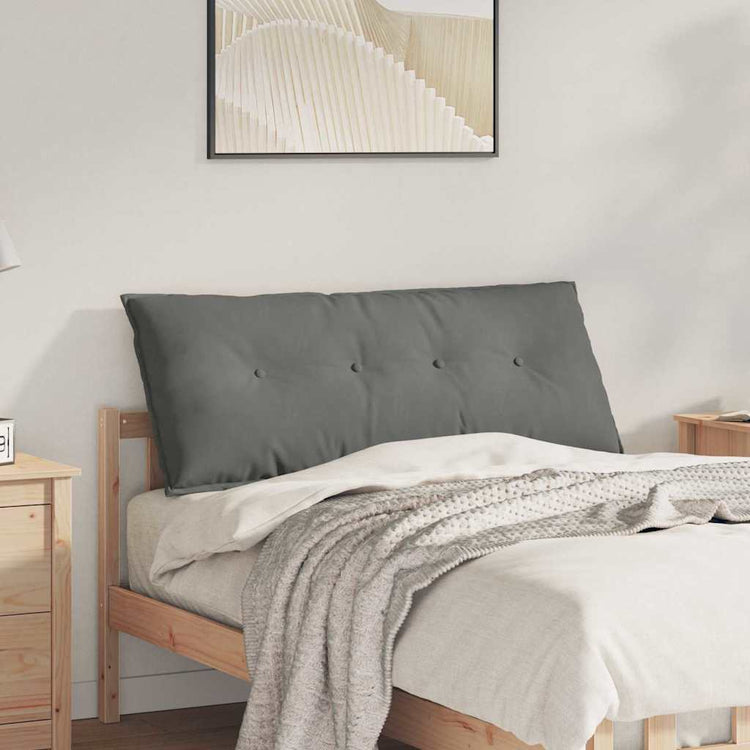 Vidaxx Rückenkissen dunkelgrau 120 x 50 cm aus Mikrofaserstoff