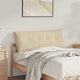 VidaXL Rückenkissen Creme 120 x 50 cm Mikrofaserstoff