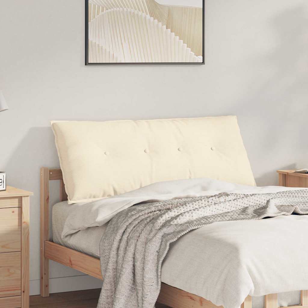 Vidaxx Rückenkissen Creme 120 x 50 cm Cordstoff