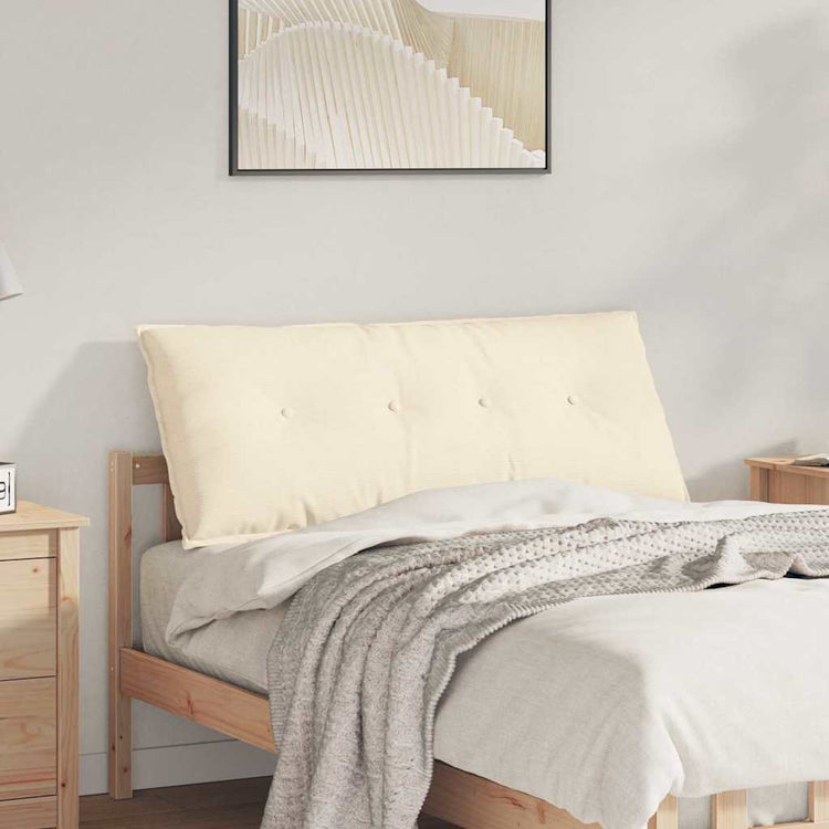 Vidaxx Rückenkissen Creme 120 x 50 cm Cordstoff
