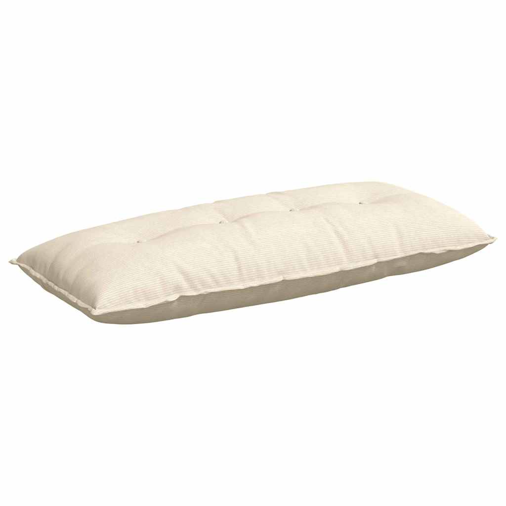 Vidaxx Rückenkissen Creme 120 x 50 cm Cordstoff