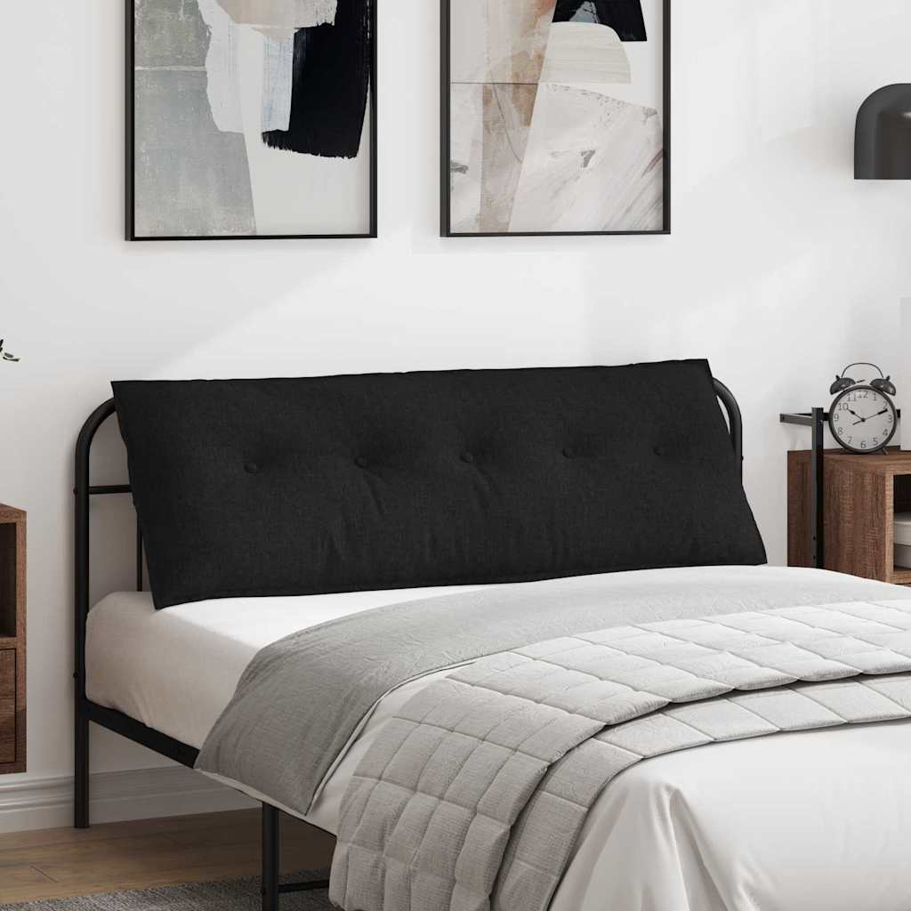 Vidaxx Rückenkissen schwarz 140 x 19 x 50 cm Stoff